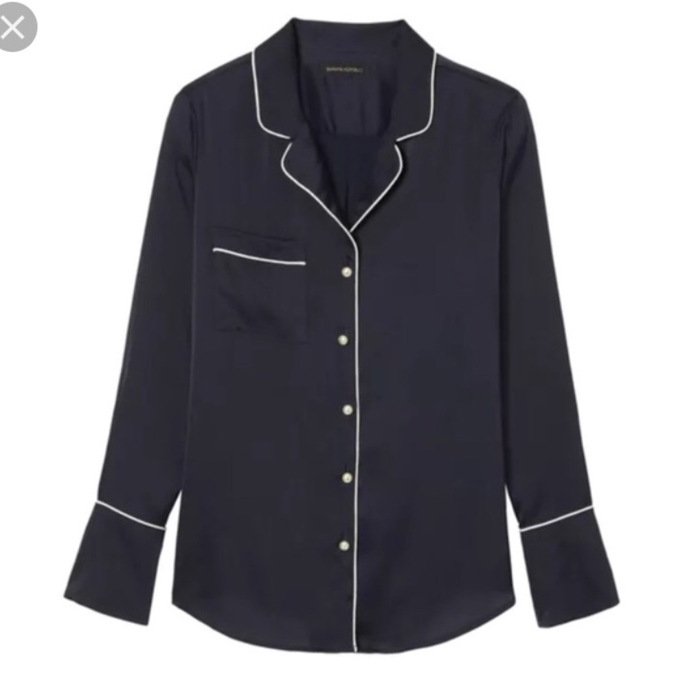 Banana Republic pajama blouse